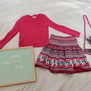 Cynthia Rowley 5/6 Skirt 3 piece set